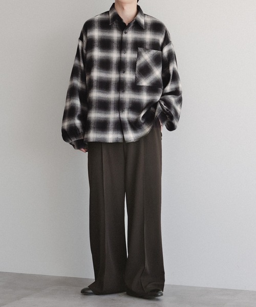 「epnok」 スラックス MEDIUM ブラック メンズ_画像3