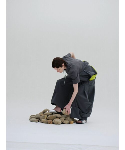 ワイドパンツ パンツ ROUND BOX COCOON PT / ラウンドボックスコクーンパンツ レディースの画像