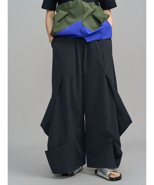 ワイドパンツ パンツ ROUND BOX COCOON PT / ラウンドボックスコクーンパンツ レディースの画像
