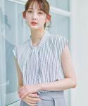 uvカット ブラウス シャツ 「汗ジミ防止」透...の詳細画像1