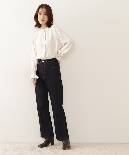 「N.(N. Natural Beauty Basic)」 長袖ブラウス MEDIUM コーラル レディース_画像2