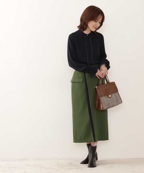 「N.(N. Natural Beauty Basic)」 長袖ブラウス MEDIUM コーラル レディース_画像7