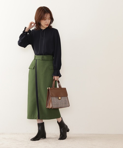 「N.(N. Natural Beauty Basic)」 長袖ブラウス MEDIUM コーラル レディース_画像8
