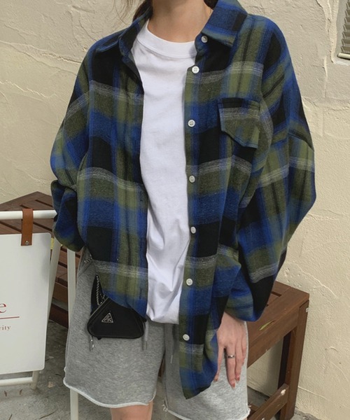 「DAY CLOSET」 長袖シャツ ONE SIZE ブラウン レディース_画像8