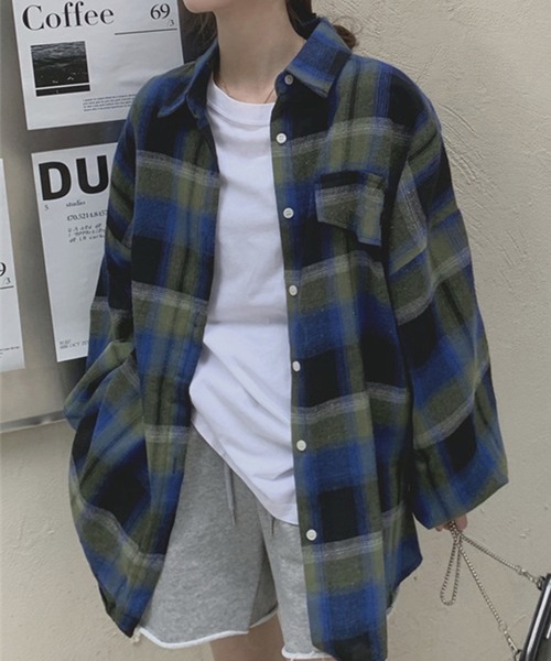 「DAY CLOSET」 長袖シャツ ONE SIZE ブラウン レディース_画像9
