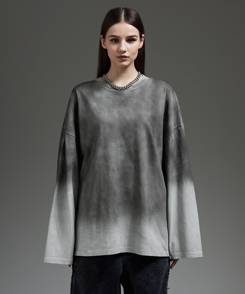 「cussil」 長袖Tシャツ M ブルー メンズ_画像2