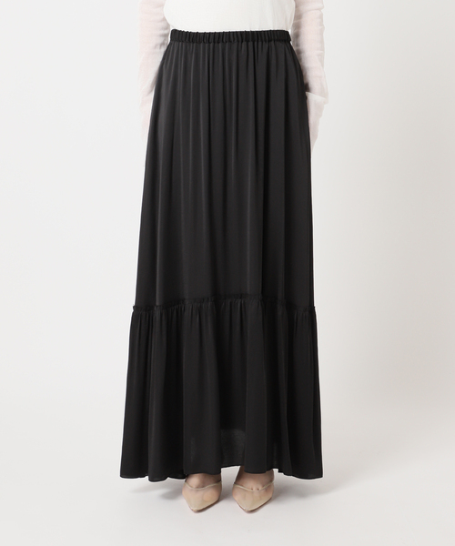 plage（プラージュ） ロング スカート satin gather スカート