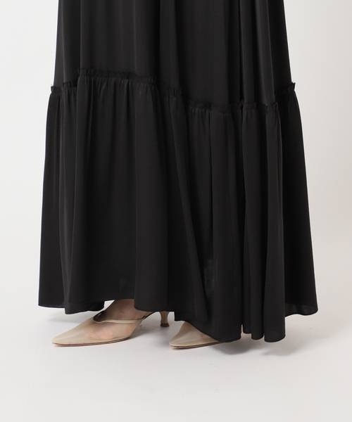 plage（プラージュ） ロング スカート satin gather スカート