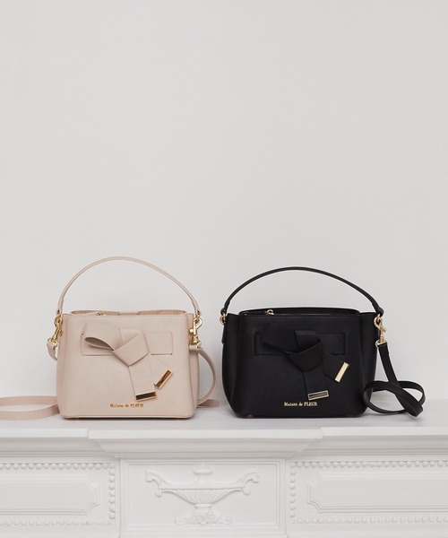 「Maison de FLEUR」 2WAYバッグ FREE ブラック レディース_画像6