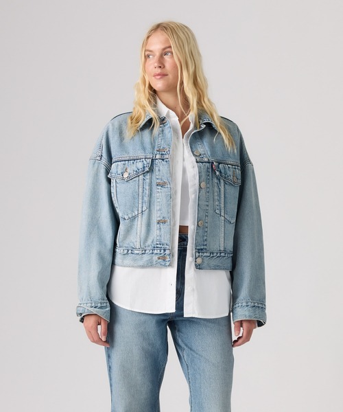 Levi's（リーバイス） デニムジャケット gジャン ルーズ クロップド