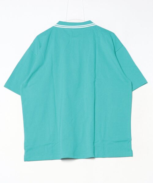 「coen」 半袖ポロシャツ X-LARGE ターコイズブルー メンズ_画像2