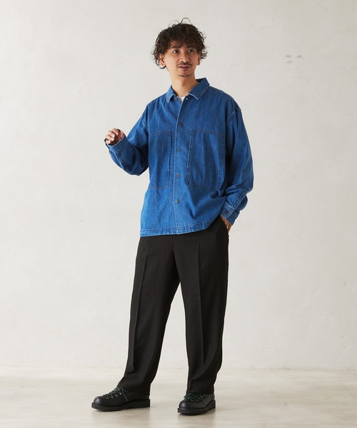 「JOURNAL STANDARD relume」 スラックス - グレー メンズ_画像3