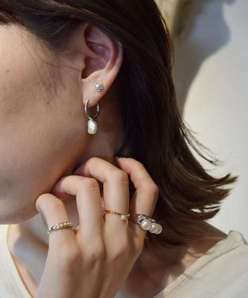 e.m.（イーエム） ピアス 「ZOZOTOWN限定」maru バロックパールピアス 