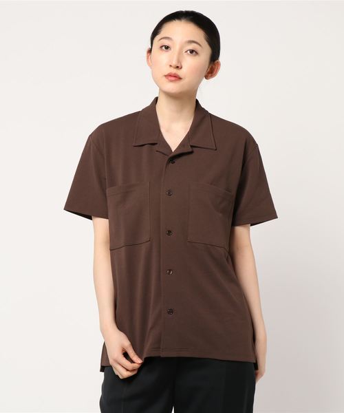 ブラック 半袖 シャツ・ブラウス　新品 GOLDJAPAN 大きいサイズ レディース トップス シャツ ブラウス
