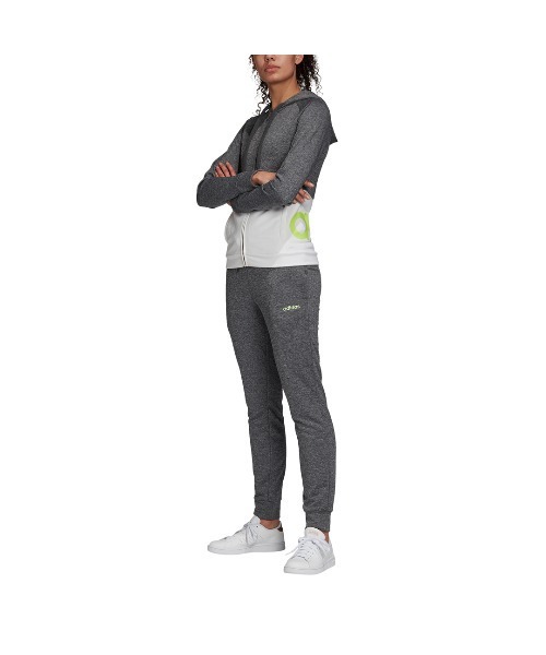アディダス adidas WESSENTIALSフードトラックスーツ レディース
