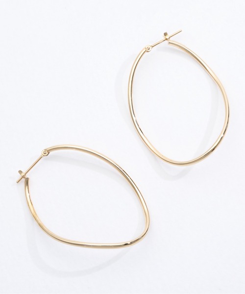 Jewel closet by L&Co. ピアス K10 フープ ピアス レディース
