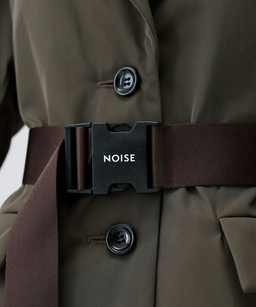 NOISE MAKER【イタリア生地】デニムジャケットドッキングチェスターコート NOISEMAKER（ノイズメーカー） コート チェスターコート ベルト付き高