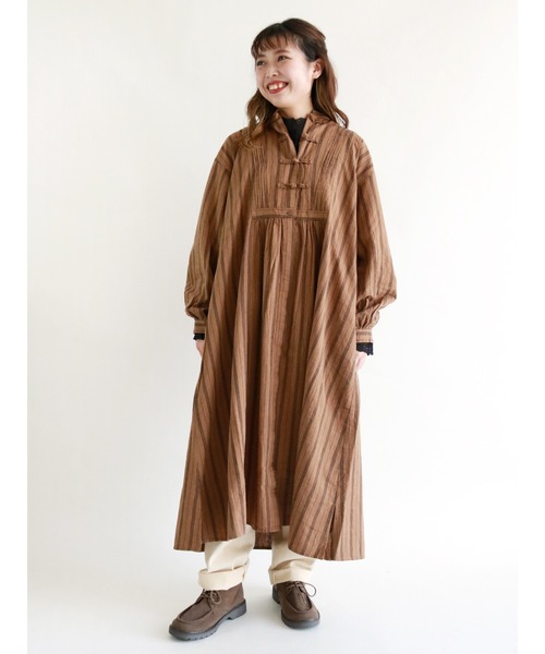 ワンピース チャイナボタンストライプワンピース Zozotown Paypayモール店 通販 Paypayモール
