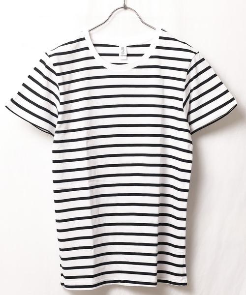 B.I.D. tシャツ 半袖 「ナローボーダー Tシャツ」「W」「it」「FE