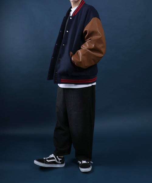 Style Eyes MELTON JACKETメルトンジャケット ジップデザイン変形ボリュームネックメルトンジャケット｜MENZ
