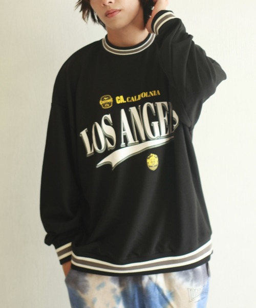 WESTSEA トレーナー スウェット ビッグシルエット ラインリブ