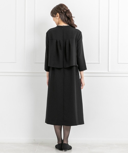 【新品】CARETTE セレモニースーツ ワンピース＆ジャケット セット 定価27000円程 7号 CARETTE（カレット） セレモニースーツ セットアップ ロングジャケット