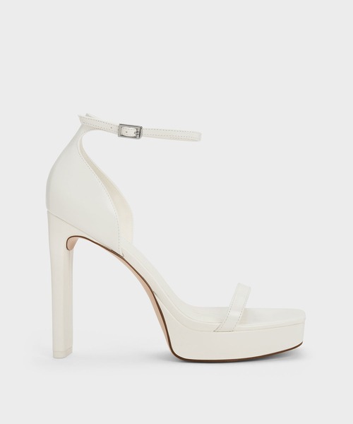 チャールズアンドキース プラットフォーム アングルストラップ サンダル 23cm CHARLES & KEITH プラットフォーム アンクルストラップサンダル