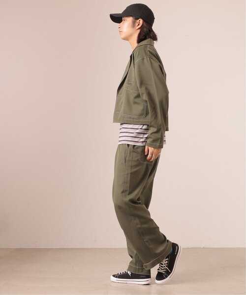 DOUBLE NAME ジャケット テーラードジャケット 配色ステッチ