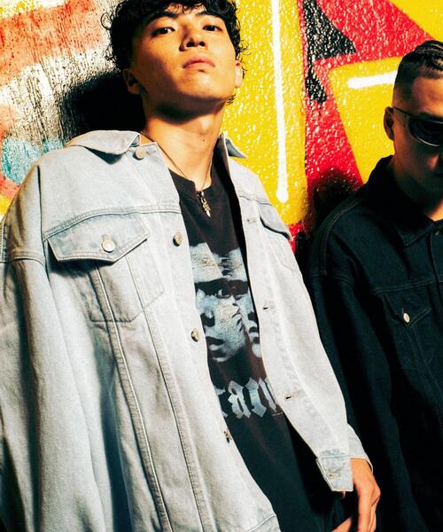 デニムジャケット gジャン WEGO/「Manhattan Records」DENIM JACKET メンズ レディース | Manhattan Records