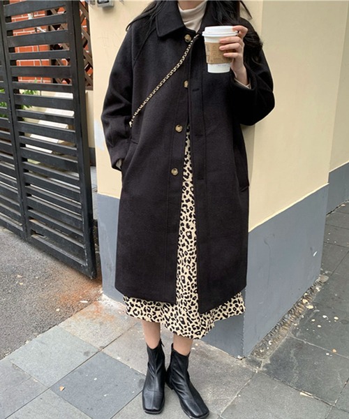 Dewlily コート チェスターコート シンプルチェスターコート Dewlily コート チェスターコート シンプルチェスターコート