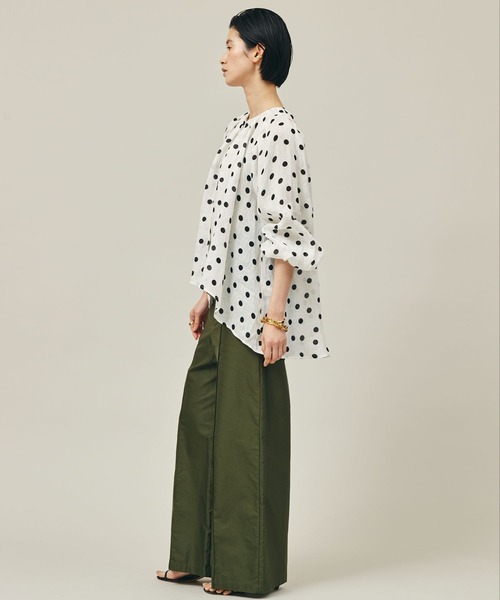 シャツ ブラウス Curensology(カレンソロジー)/リネンカラミブラウス  