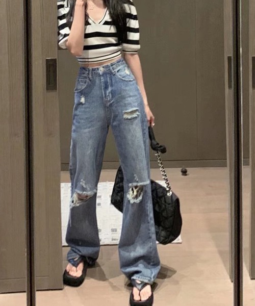 miniministore ジーンズ デニム デニムパンツ ダメージデニム