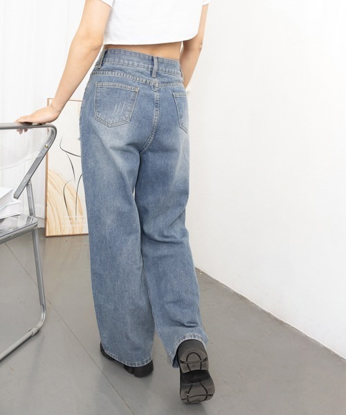 zenezデニム　クラッシュデニム miniministore ジーンズ デニム デニムパンツ ダメージデニム