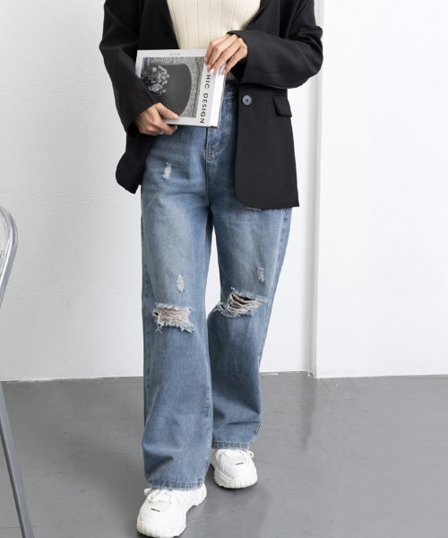 miniministore ジーンズ デニム デニムパンツ ダメージデニム