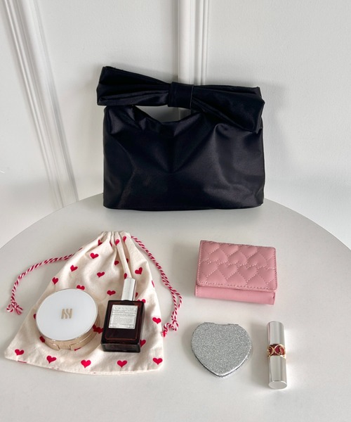 Loueme ハンドバッグ リボンハンドルサテンバッグ : ZOZOTOWN Yahoo!店