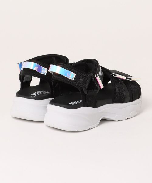 nouw.　「ヌー」 NUOVO サンダル ヌオーヴォ 18-23 REI レイ N9354J BLACK キッズ