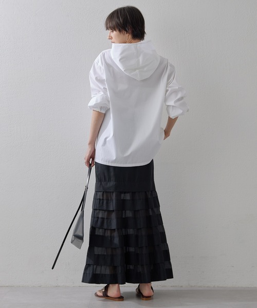 【新品】Whim Gazette オーガンジーマーメイドスカート38 Whim Gazette(ウィム ガゼット)のオーガンジーマーメイド
