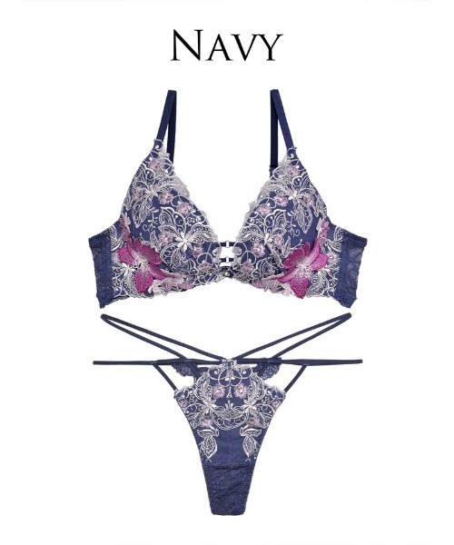 FR2 ブラジャーTショーツセット 黒 Back Open Bra ＆ Logo Thong Set[FRA1371] – #FR2