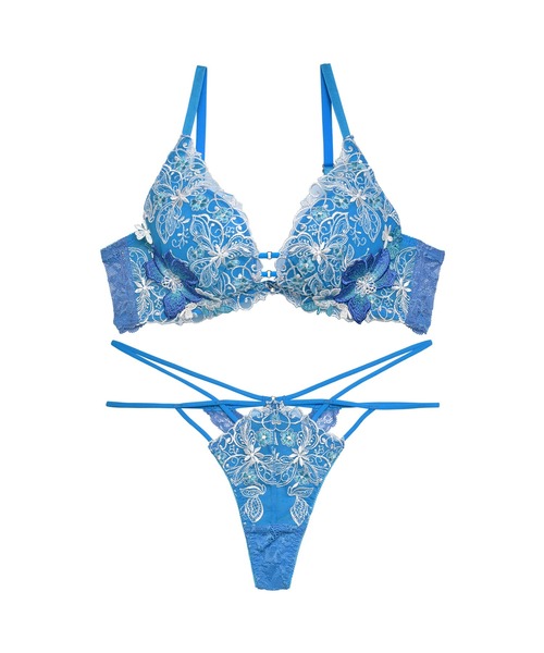 FR2 ブラジャーTショーツセット 黒 Back Open Bra ＆ Logo Thong Set[FRA1371] – #FR2