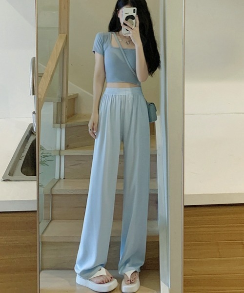 gossip!ロサンゼルス スラックス パンツ Y2Kカジュアルパンツ 長