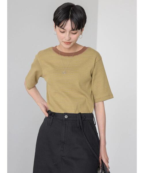 AMERICAN HOLIC tシャツ ミジンボーダーカットプルオーバー