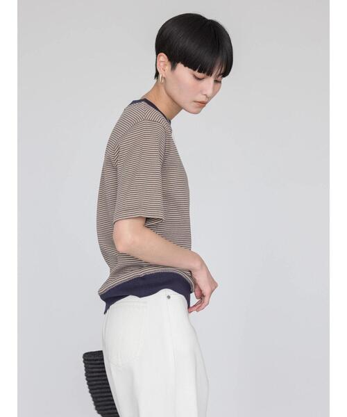 AMERICAN HOLIC tシャツ ミジンボーダーカットプルオーバー