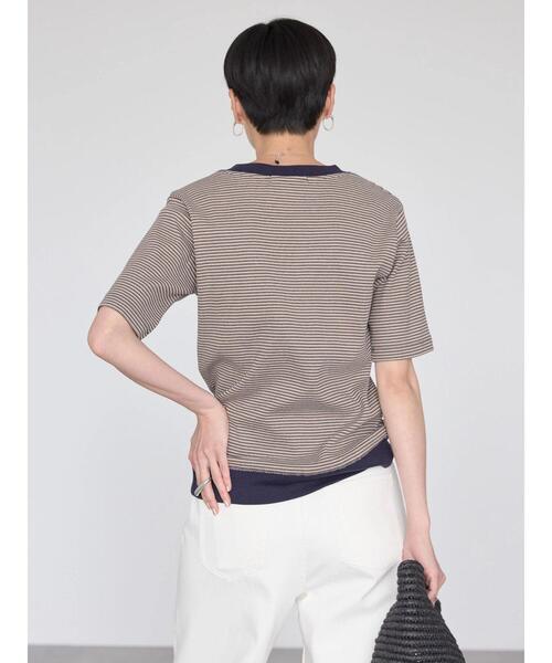 tシャツ バックリボンボーダープルオーバー レディース バックリボンボーダープルオーバーカットソー | FREDY & GLOSTER