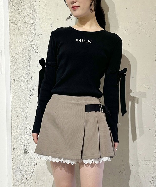 MILK（ミルク） tシャツ Ribbon リブ トップス レディース : ZOZOTOWN