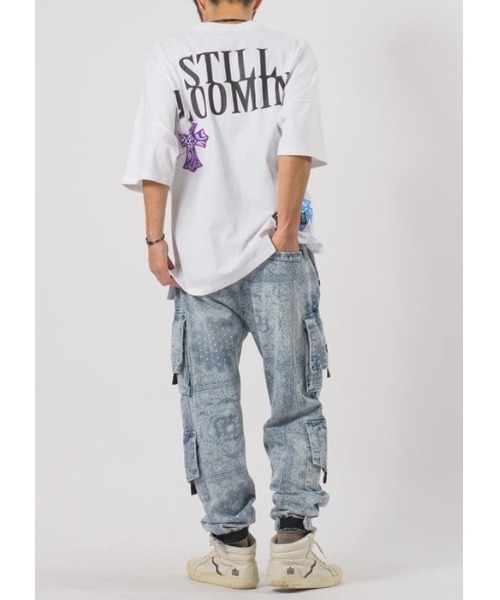 RE730 ジーンズ 「RE730」ルーズシルエットデニムカーゴジョガーパンツ