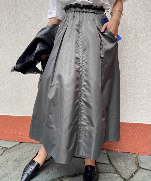 スカート ナイロンドロストワークスカート「手洗い可能」 : ZOZOTOWN