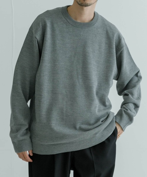 ATON／WOOL WASHI | CREWNECK SWEATER WOOL WASHI | CREWNECK SWEATER – ATON | エイトン