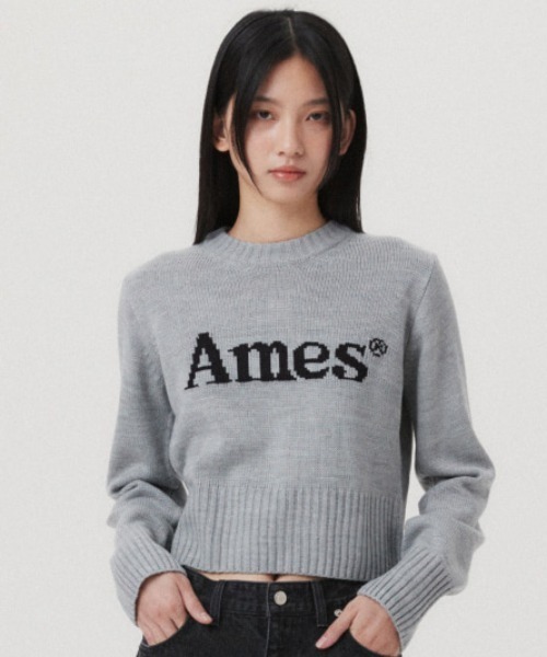 ニット セーター A'GEM/9 × .kom 「AMESWORLDWIDE/アメスワールドワイド」 BASIC PULLOVER KNIT/ベーシッ