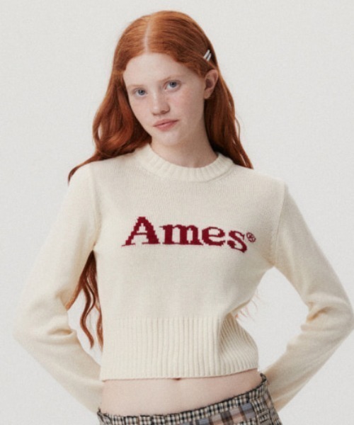 ニット セーター A'GEM/9 × .kom 「AMESWORLDWIDE/アメスワールドワイド」 BASIC PULLOVER KNIT/ベーシッ AMESーWORLDWIDE ニット セーター A'GEM/9 × .kom