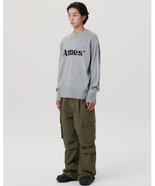 ニット セーター A'GEM/9 × .kom 「AMESWORLDWIDE/アメスワールドワイド」 BASIC PULLOVER KNIT/ベーシッ AMESーWORLDWIDE ニット セーター A'GEM/9 × .kom